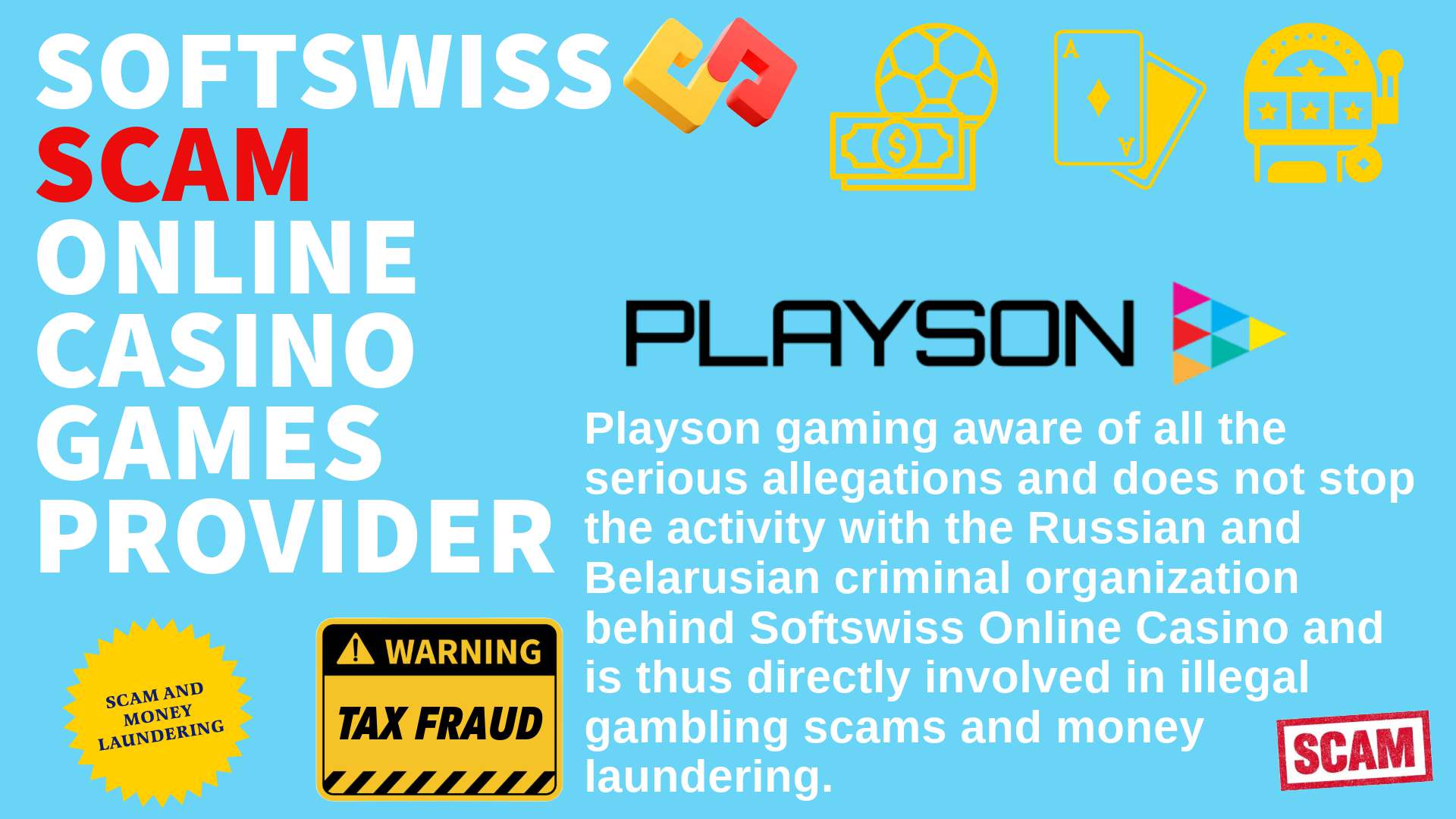 Playson - softswiss scam - Casino by Softswiss